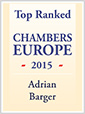 Chambers Europe – Leading Individual 2015 in Slovakia – Adrian Barger in Real Estate, Corporate/M&A, Energy, Banking & Finance and Competition/Antitrust