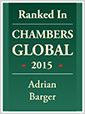 Chambers Global – Leading Individual 2015 in Slovakia – Adrian Barger in Corporate/M&A and Banking & Finance
